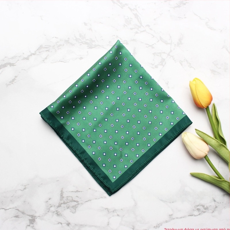 Μαντήλι τσέπης με εκτυπωμένο μοτίβο, πολυεστέρας, unisex, χαλαρό στυλ