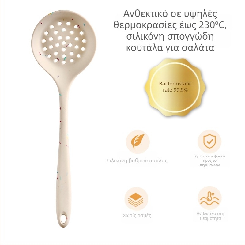 Σετ σπατουλας και κουταλάκι σιλικόνης – αντικολλητικό, ανθεκτικό στη θερμοκρασία, αντιολισθητικό, αντι-καψίματος, λαβή από σιλικόνη