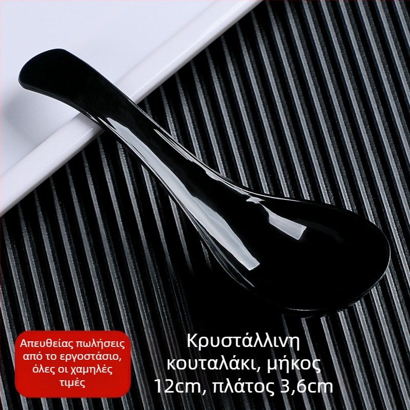 Πλαστικά κουτάλια Bibimbap μιας χρήσης, συσκευασία 100 τεμάχια, για takeout, όχι κατάλληλα για φούρνο μικροκυμάτων