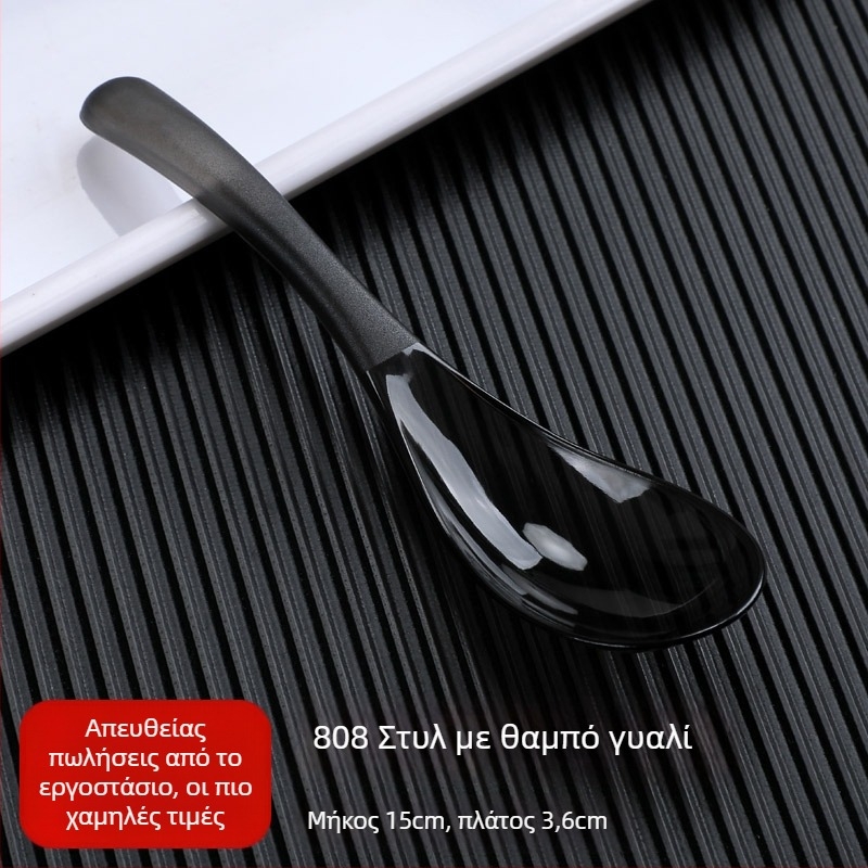 Πλαστικά κουτάλια Bibimbap μιας χρήσης, συσκευασία 100 τεμάχια, για takeout, όχι κατάλληλα για φούρνο μικροκυμάτων