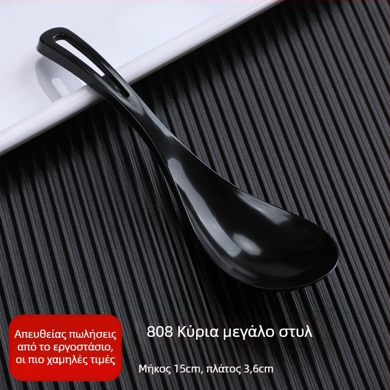 Πλαστικά κουτάλια Bibimbap μιας χρήσης, συσκευασία 100 τεμάχια, για takeout, όχι κατάλληλα για φούρνο μικροκυμάτων