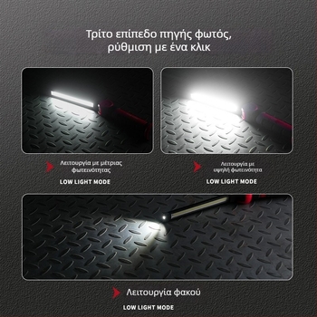 Φωτιστικό LED για επισκευές αυτοκινήτων, μοντέλο L17-1910, 500 lm, επαναφορτιζόμενο, 3,7 V, συμβατό με όλα τα μοντέλα