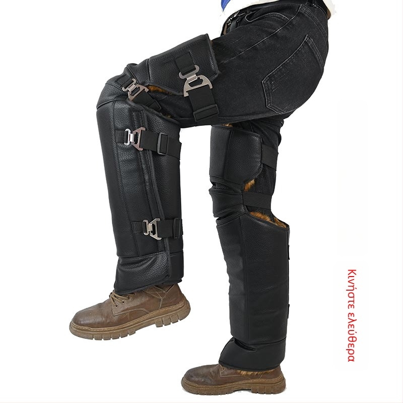 Δερμάτινα προστατευτικά γόνατων για χειμερινή ποδηλασία – αντιανεμικά, θέρμανση αρθρώσεων, για ενήλικες, Ode to Emperor, Χειμώνας 2024