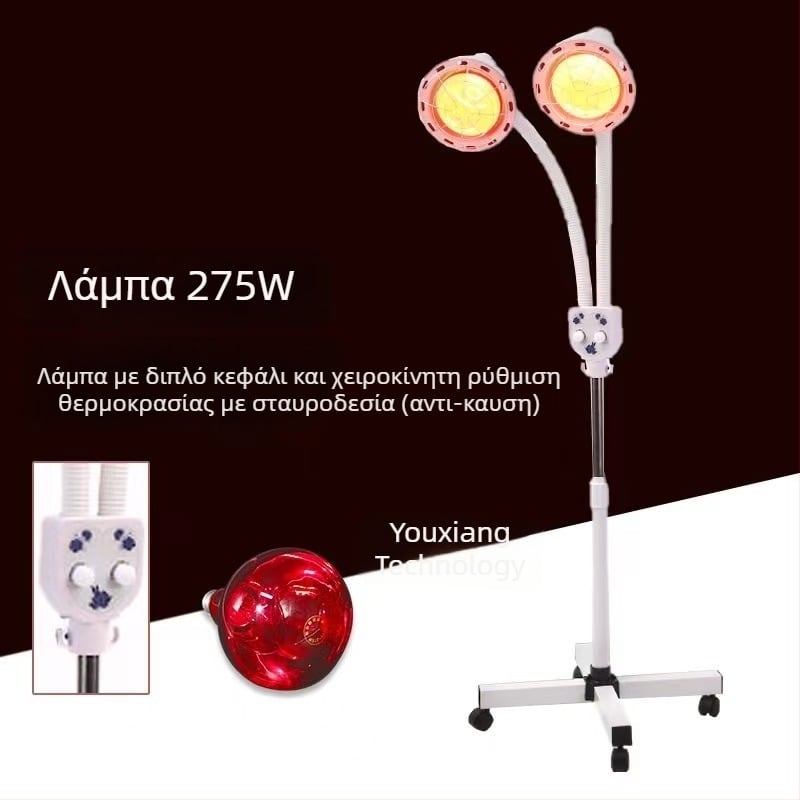 Συσκευή φυσιοθεραπείας με υπέρυθρη ακτινοβολία, διπλή κεφαλή, εμπορικό εργαλείο ομορφιάς, IPX3 αδιάβροχο, κυκλοφόρησε το 2019