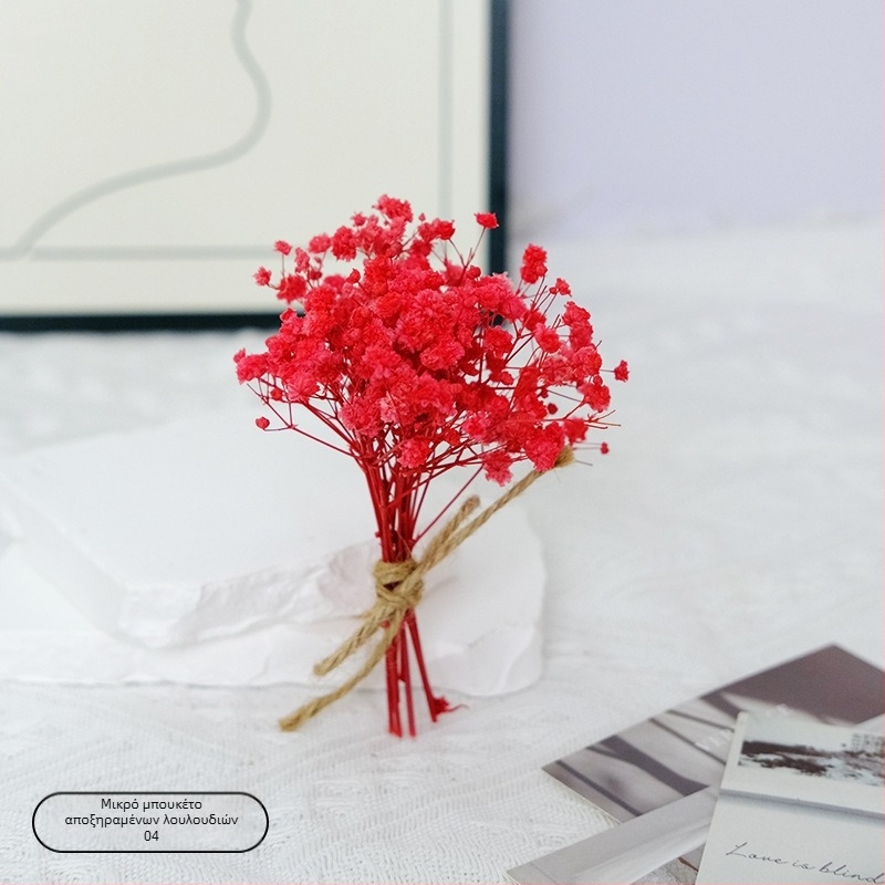 Μίνι ανθοδέσμη από αποξηραμένα λουλούδια για γάμου διακόσμηση, χειροποίητο αξεσουάρ, ποικιλία Rose και Starry Sky