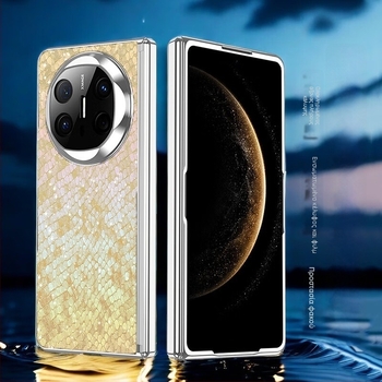 Θήκη Huawei MateX6 με ηλεκτροπλατινέ μεντεσέδες, πλήρης προστασία, αντίσταση σε πτώσεις