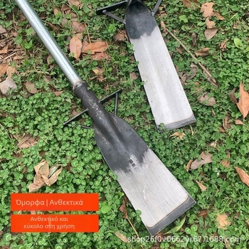 Junbaida φτυάρι από μαγανίου χάλυβα για μεταφύτευση ριζών δέντρων, κηπουρικός εργαλείο ανάδευσης εδάφους