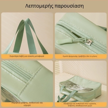 Διαφανής πολυλειτουργική τσάντα μακιγιάζ με λογότυπο, μεγάλη χωρητικότητα, εξαιρετικά ελαφριά, PVC υλικό, φερμουάρ