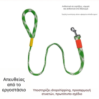 Νάιλον υφασμένος κοντό λουρί σκύλου για μεσαίου και μεγάλου μεγέθους σκύλους, στυλάτο λουρί βόλτας