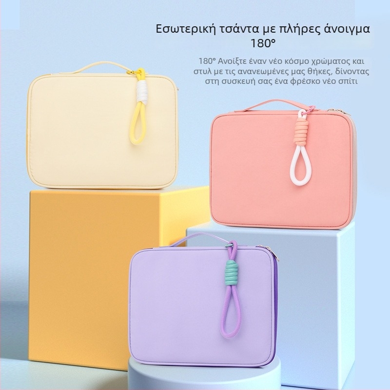 Θήκη Morandi στυλ από νάιλον, φορητή για iPad/tablet και 16 ιντσών φορητό υπολογιστή, με χειρολαβή