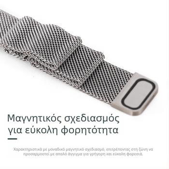 Κορδόνι Apple Watch Milanese από ανοξείδωτο ατσάλι με μαγνητικό κούμπωμα, προέλευση Shenzhen, Χειμώνας 2024, ευέλικτο στυλ για αστικές μετακινήσεις