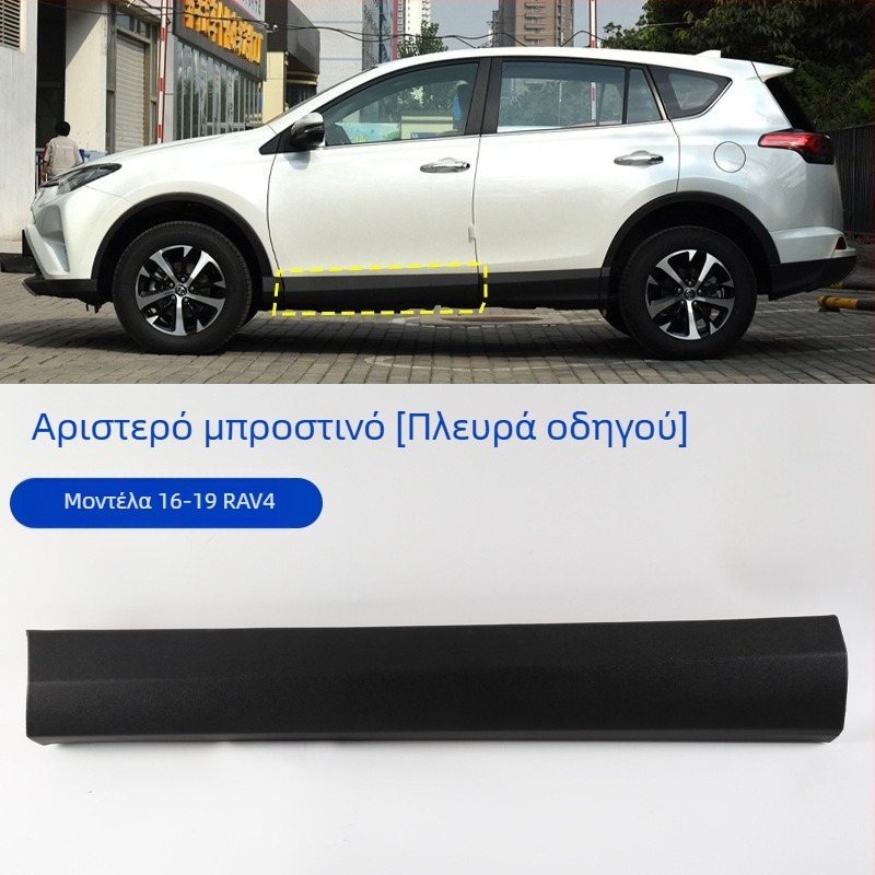 Κάτω προστατευτικό πόρτας και πλευρική επένδυση για Toyota RAV4 (2013–2023), αντιχαρακτική προστασία