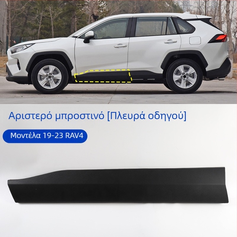 Κάτω προστατευτικό πόρτας και πλευρική επένδυση για Toyota RAV4 (2013–2023), αντιχαρακτική προστασία