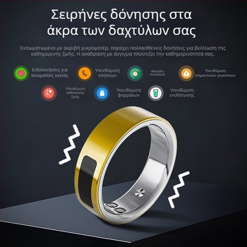 OHC T21 Έξυπνο δαχτυλίδι με κορεσμό οξυγόνου στο αίμα, ρυθμό παλμών, HRV, παρακολούθηση ύπνου και υπολογισμό θερμίδων