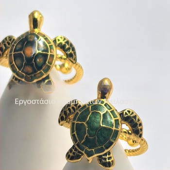 Κλιπ αυτιών με βάτραχο – χαλκός, στυλ καρτούν, επίστρωση με σταγόνες λαδιού, θερινή κυκλοφορία 2024