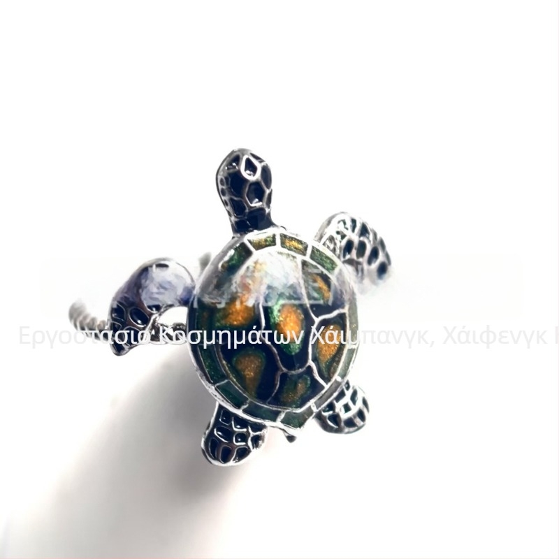 Κλιπ αυτιών με βάτραχο – χαλκός, στυλ καρτούν, επίστρωση με σταγόνες λαδιού, θερινή κυκλοφορία 2024