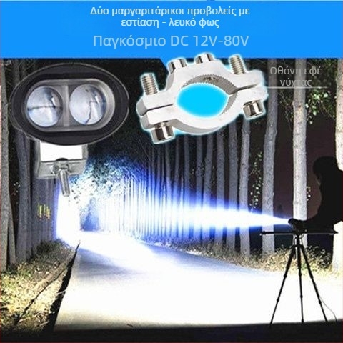 LED προβολέας εξωτερικού τύπου για ηλεκτρικά μοτοποδήλατα, ποδήλατα και τρίκυκλα