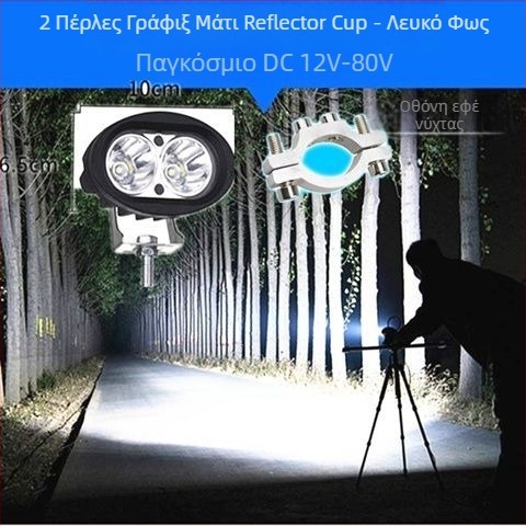 LED προβολέας εξωτερικού τύπου για ηλεκτρικά μοτοποδήλατα, ποδήλατα και τρίκυκλα