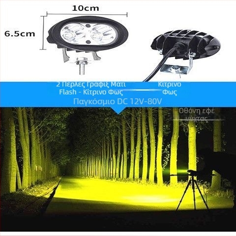 LED προβολέας εξωτερικού τύπου για ηλεκτρικά μοτοποδήλατα, ποδήλατα και τρίκυκλα