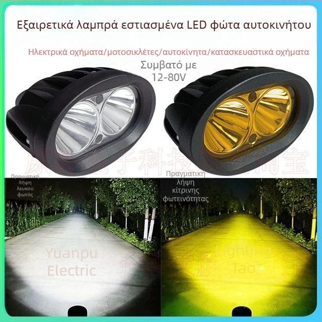 LED προβολέας εξωτερικού τύπου για ηλεκτρικά μοτοποδήλατα, ποδήλατα και τρίκυκλα