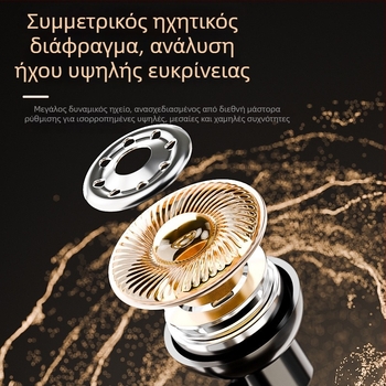 Ασύρματα Bluetooth Lavalier ακουστικά, Handsfree για αυτοκίνητο, εμβέλεια 10 μ, ρετρό στυλ