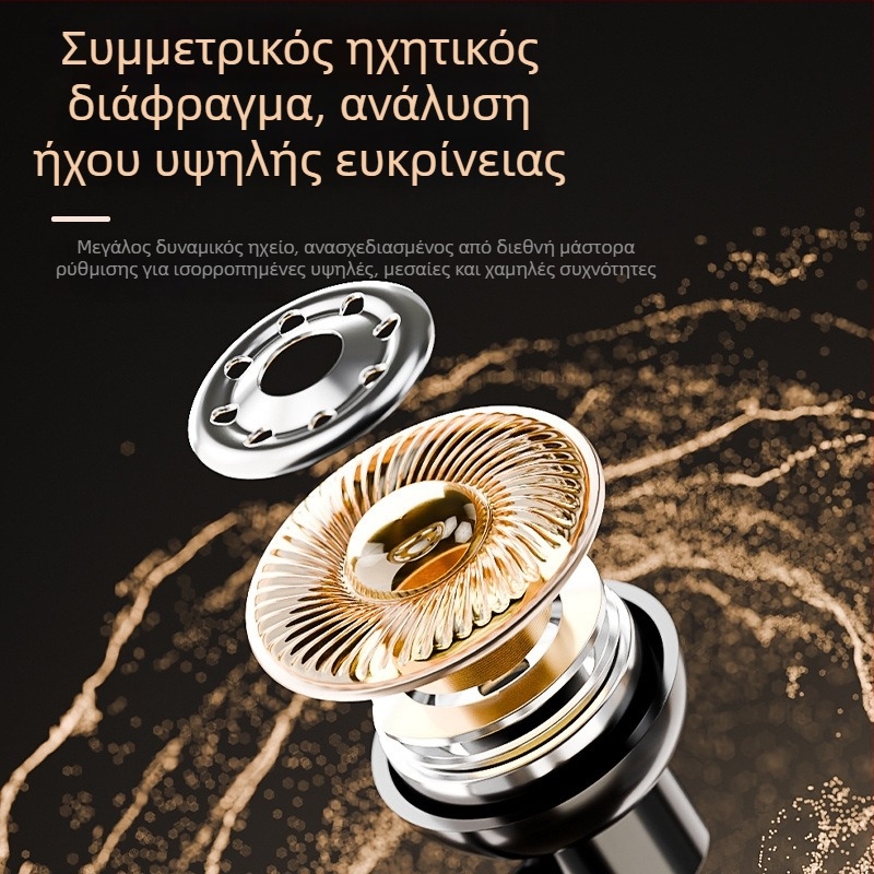 Ασύρματα Bluetooth Lavalier ακουστικά, Handsfree για αυτοκίνητο, εμβέλεια 10 μ, ρετρό στυλ