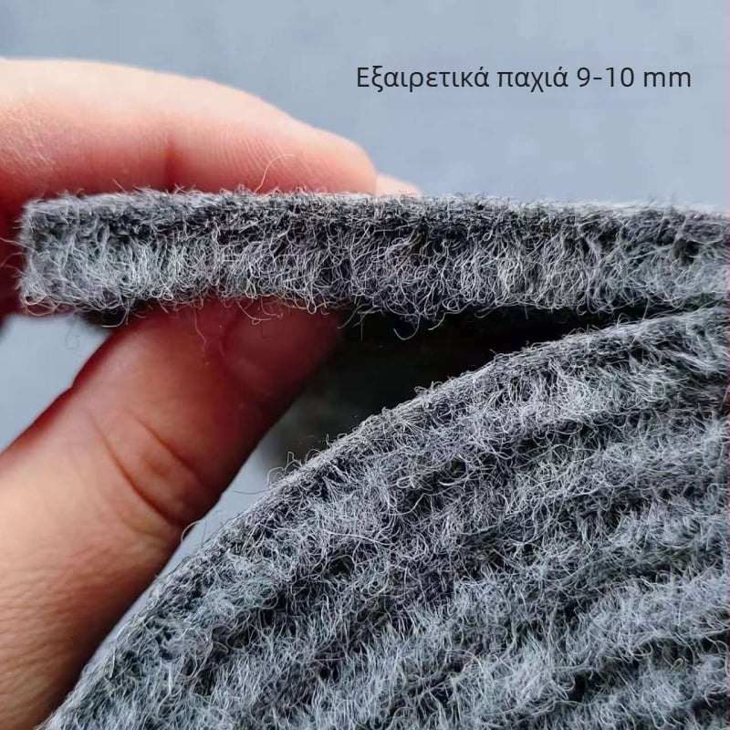 Χαλί με ρίγες, πολυεστερικά νήματα, ύφανση με μηχανή, προσαρμοσμένο σχήμα, ανθεκτικό σε λεκέδες