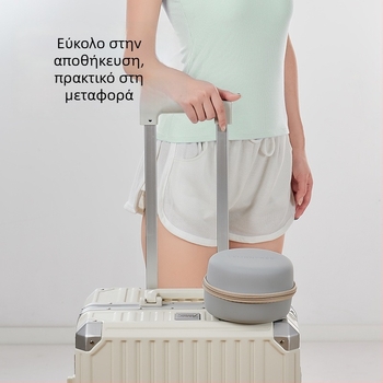 Μαξιλάρι λαιμού U-σχήματος με αφρό μνήμης για ταξίδια – φορητή στήριξη αυχένα για αεροπλάνο και αυτοκίνητο, με πολυεστερικό κάλυμμα