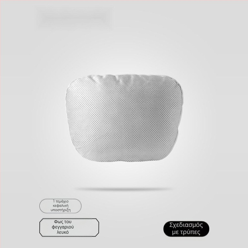 Αυτοκινητικό μαξιλαράκι κεφαλής με γέμισμα Dupont bio-fleece, επένδυση από σουέτ, γεωμετρικό μοτίβο, στήριξη οσφυϊκή, για όλες τις εποχές, απλό στυλ