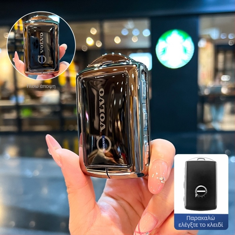 Xinhao TPU θήκη κλειδιού Volvo για XC60, XC90, XC40, S60, S90, V40, V60 – Απλό στυλ