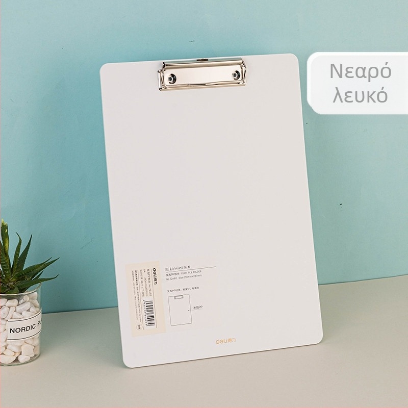 Deli φάκελος με σφιγκτήρα για πίνακα — μοντέλα 72492/72641/64502/NS179, υλικό: Άλλο, τύπος: μονός σφιγκτήρας