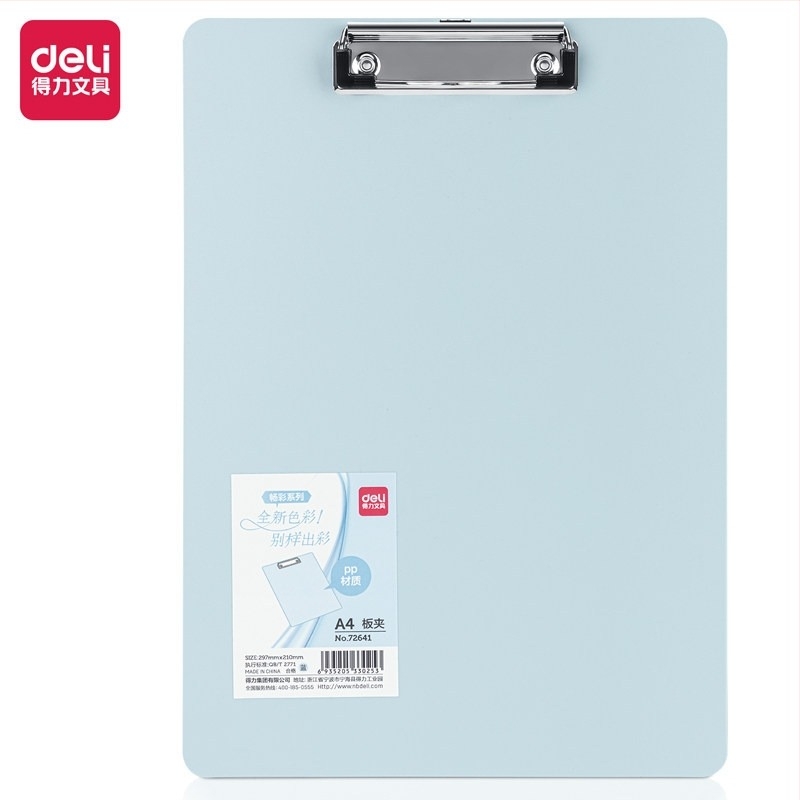 Deli φάκελος με σφιγκτήρα για πίνακα — μοντέλα 72492/72641/64502/NS179, υλικό: Άλλο, τύπος: μονός σφιγκτήρας