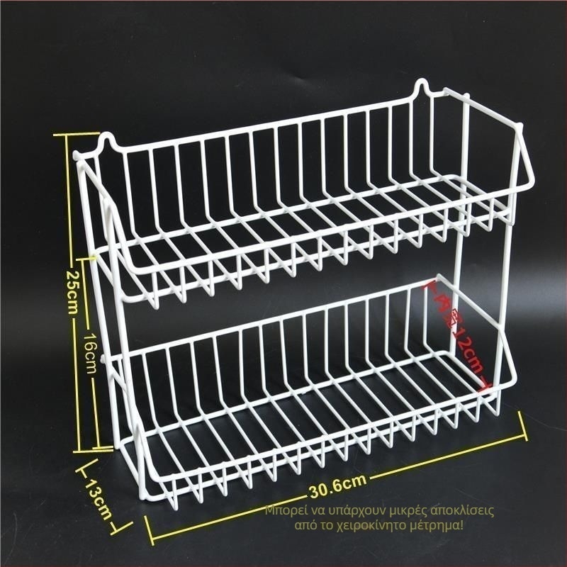 Χωρίς διάτρηση: Τριγωνικό γωνιακό ράφι μπάνιου, τοίχου, σφυρηλατό σίδερο, πολλαπλών επιπέδων αποθήκευση