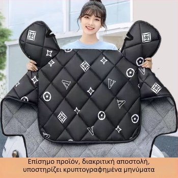 Κάλυμμα παρμπρίζ για ηλεκτρικό ποδήλατο, Oxford ύφασμα, αδιάβροχο, τυπικός σχεδιασμός, για ενήλικες, με χειροκίνητο άνοιγμα