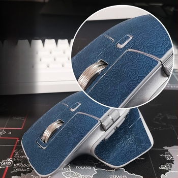 Δερμάτινο κάλυμμα ποντικιού για Logitech MX Master 3 — αντιολισθητική ματ επιφάνεια, ανάγλυφη υφή με κοίλες και προεξέχουσες περιοχές, OEM-συμβατό, πανομοιότυπη εφαρμογή