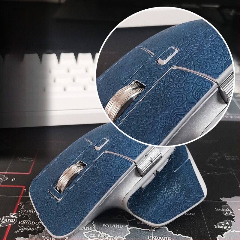 Δερμάτινο κάλυμμα ποντικιού για Logitech MX Master 3 — αντιολισθητική ματ επιφάνεια, ανάγλυφη υφή με κοίλες και προεξέχουσες περιοχές, OEM-συμβατό, πανομοιότυπη εφαρμογή