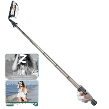 Επεκτεινόμενο μικρό selfie stick με τρίποδο για κινητό τηλέφωνο βίντεο, από ανοξείδωτο ατσάλι, χωρίς τηλεχειριστήριο, χωρίς Bluetooth, χωρίς ενσωματωμένο φως