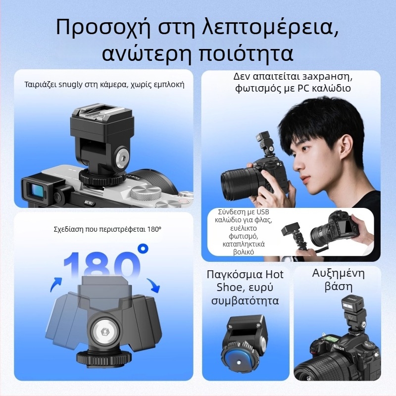 Godox TR/SF-R εκτοξευτής φλας για κάμερα με ανυψωτικό μαξιλαράκι για hot shoe και ανυψωτική στήριξη IT30/2022