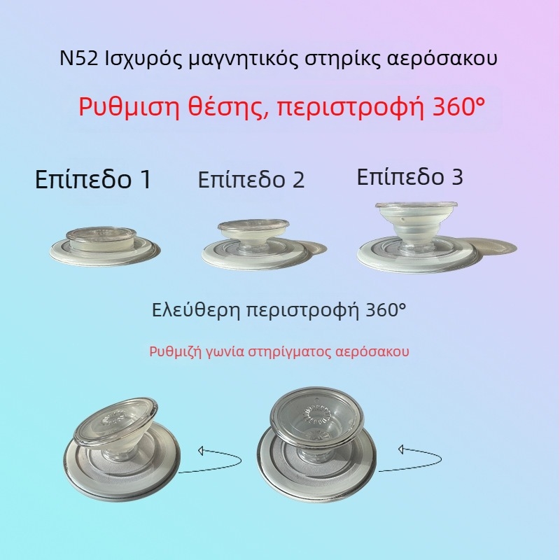 Κάλυμμα μαγνητικής έλξης για βάση τηλεφώνου, Snap-on, τηλεσκοπικά διπλόμενο, κράμα+PC