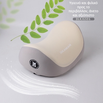 Μαξιλάρι αυχένα αυτοκινήτου με μνήμη αφρού, εξωτερικά συνθετικό βελούδο, ιδανικό για όλα τα οχήματα, πλήρωση από συνθετικές ίνες, στυλ καρτούν