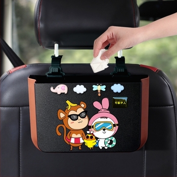 Yiqi αναδιπλούμενο πλαστικό κουτί αποθήκευσης αυτοκινήτου για την πλάτη του πίσω καθίσματος, αδιάβροχο, 30L χωρητικότητα, δυνατότητα εκτύπωσης λογοτύπου