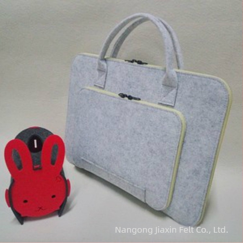 Τσάντα φελτ για φορητό με φερμουάρ, επένδυση πολυεστέρα, προσαρμόσιμο μοντέλο, αντίσταση στη φθορά και σεισμό