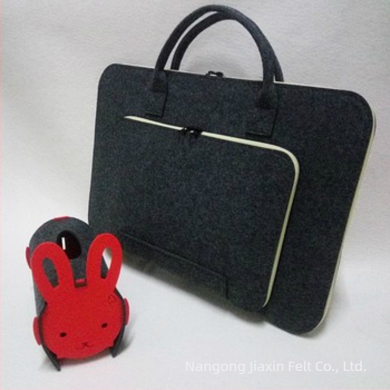 Τσάντα φελτ για φορητό με φερμουάρ, επένδυση πολυεστέρα, προσαρμόσιμο μοντέλο, αντίσταση στη φθορά και σεισμό