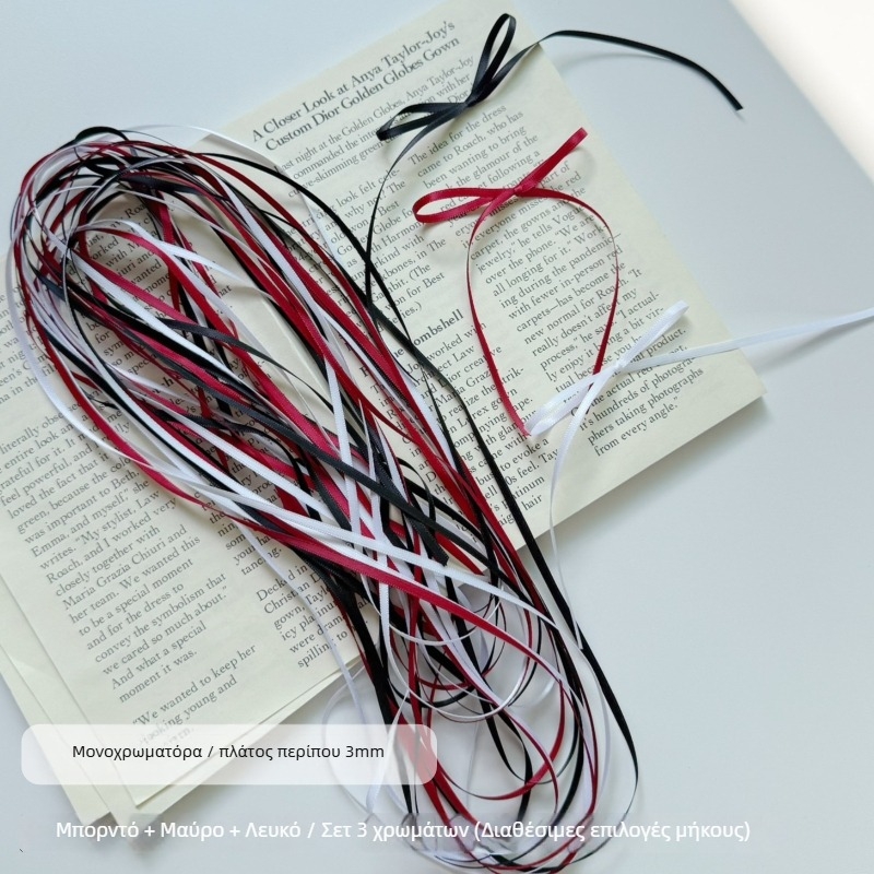 Κορδέλα μαλλιών – Διπλής όψης σατέν, Πολυεστερικός βελούρος, Διακοσμητικό φιόγκος