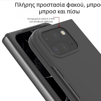 Αναδιπλούμενη θήκη κινητής για Google Pixel 9 Pro Fold — σκληρή θήκη PC με μονόχρωμη υφή