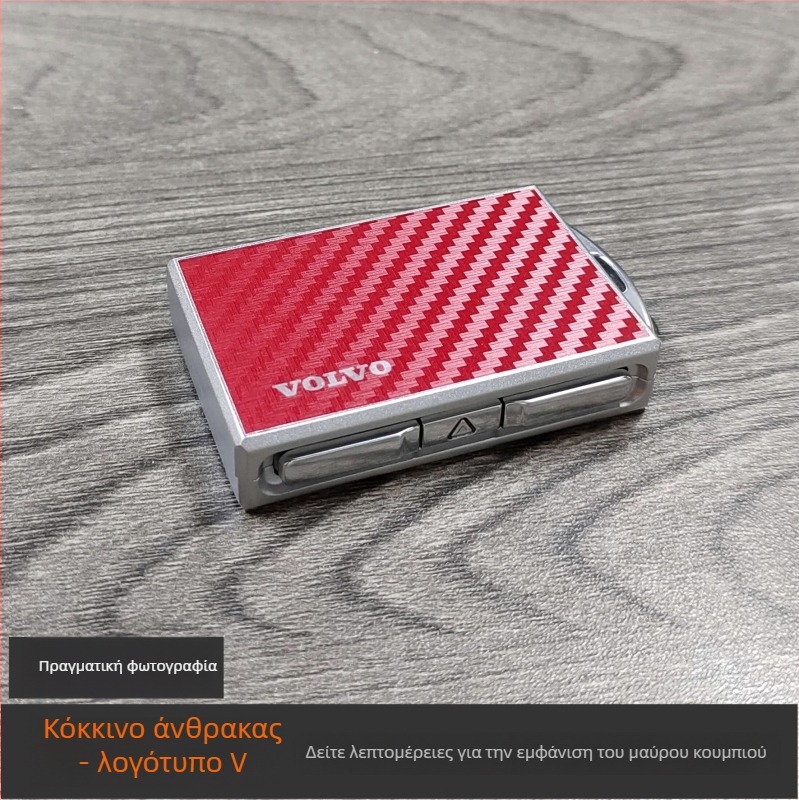 Θήκη κλειδιού Volvo από κράμα, συμβατή με XC60, S90, S60, XC40, XC90, V60, V90, πολυτελής σχεδίαση