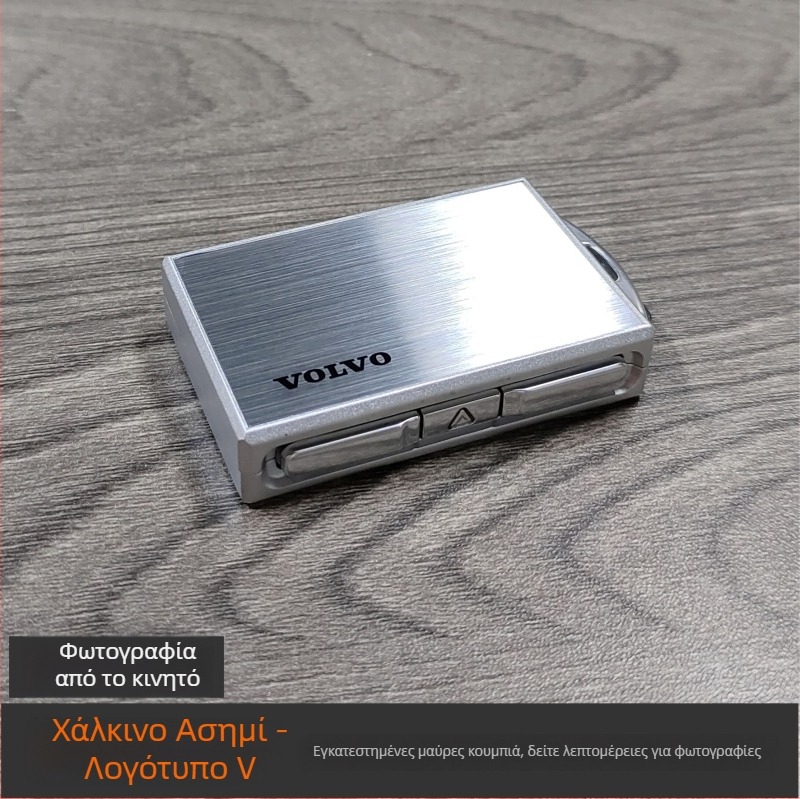 Θήκη κλειδιού Volvo από κράμα, συμβατή με XC60, S90, S60, XC40, XC90, V60, V90, πολυτελής σχεδίαση