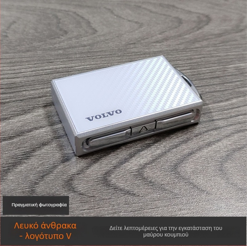 Θήκη κλειδιού Volvo από κράμα, συμβατή με XC60, S90, S60, XC40, XC90, V60, V90, πολυτελής σχεδίαση