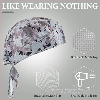 Αθλητικό καπέλο-μάντήλα για το κεφάλι, unisex ενήλικες, πολυεστέρας, εκτύπωση σχεδίου, εξωτερική χρήση