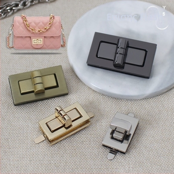 Σετ κλειδαριών για τσάντες — περιστρεφόμενη κλειδαριά, τετράγωνη κλειδαριά, μεταλλικό εξάρτημα, Zhuoyue